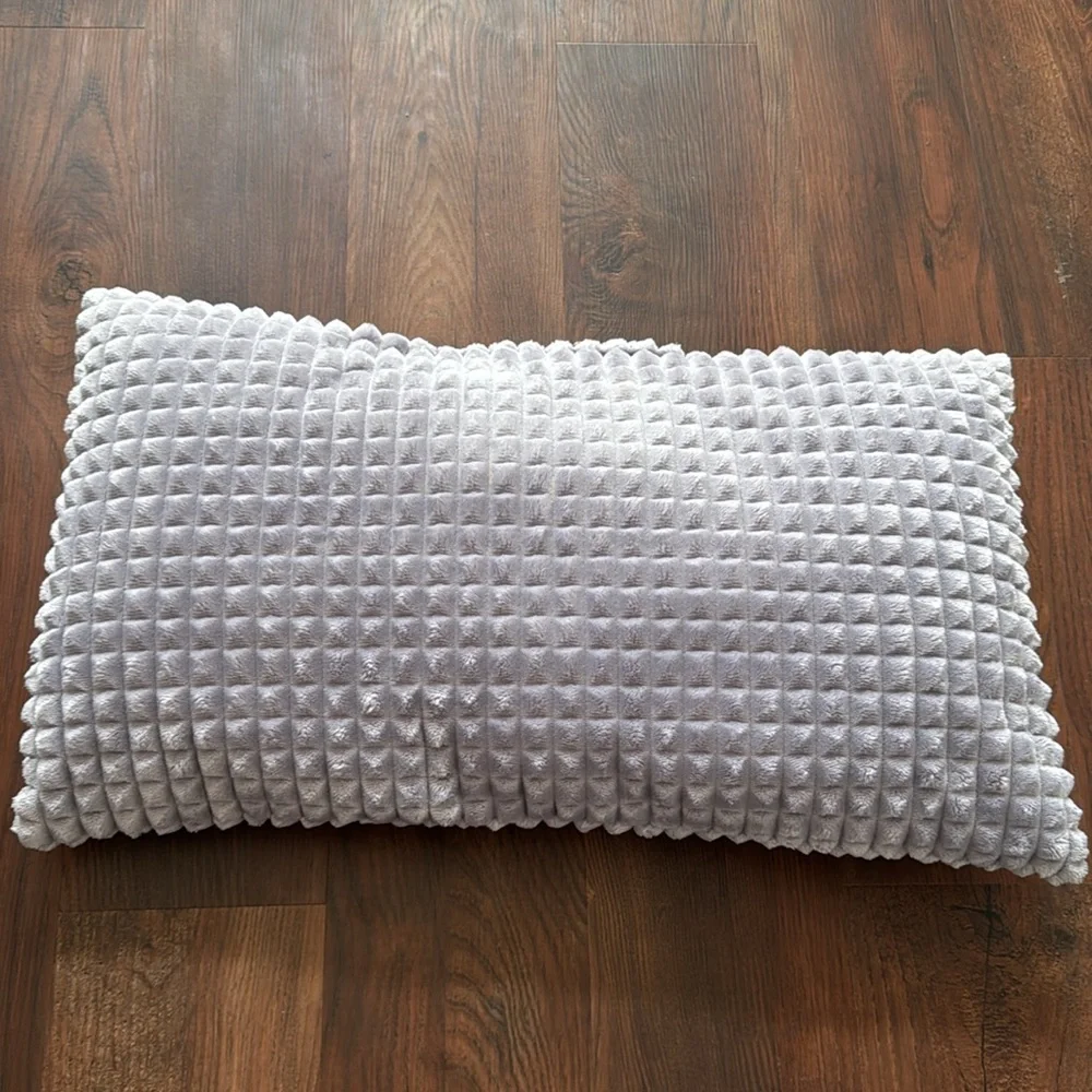 Square Design Accent Pillow Size 13 x 24 Color Lavender